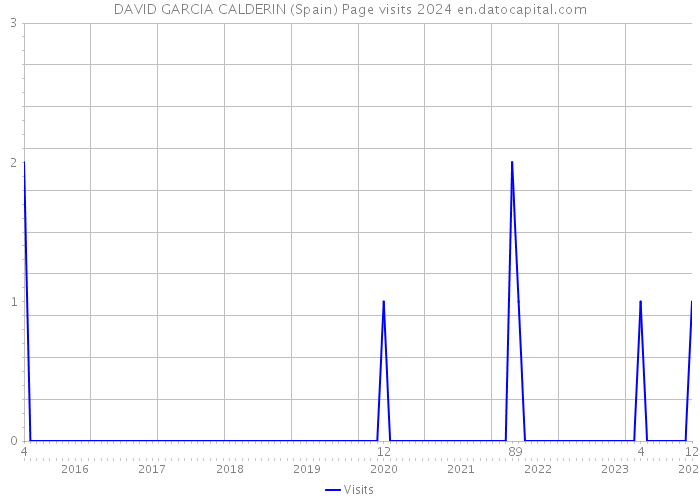 DAVID GARCIA CALDERIN (Spain) Page visits 2024 