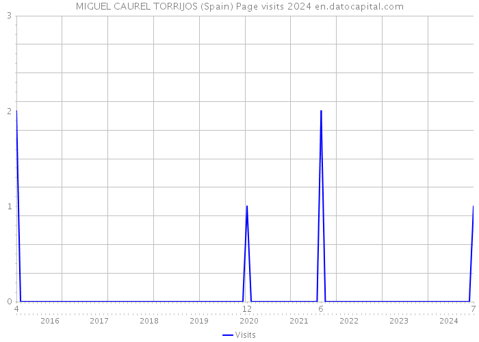 MIGUEL CAUREL TORRIJOS (Spain) Page visits 2024 
