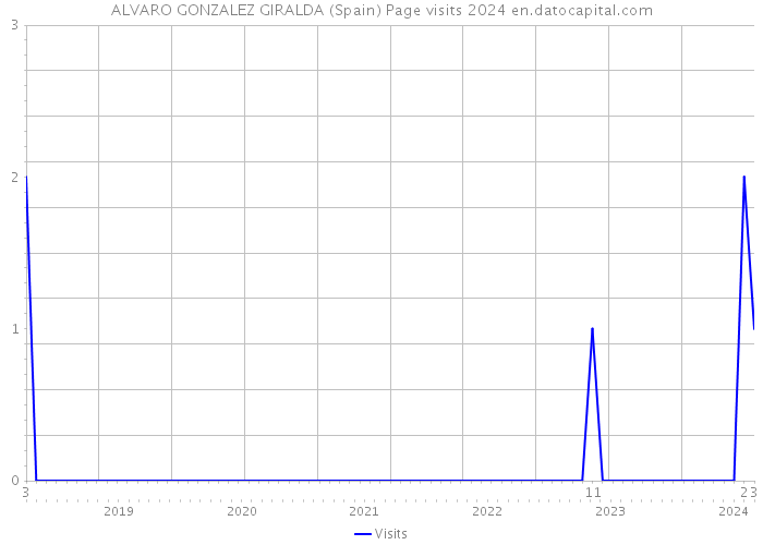 ALVARO GONZALEZ GIRALDA (Spain) Page visits 2024 