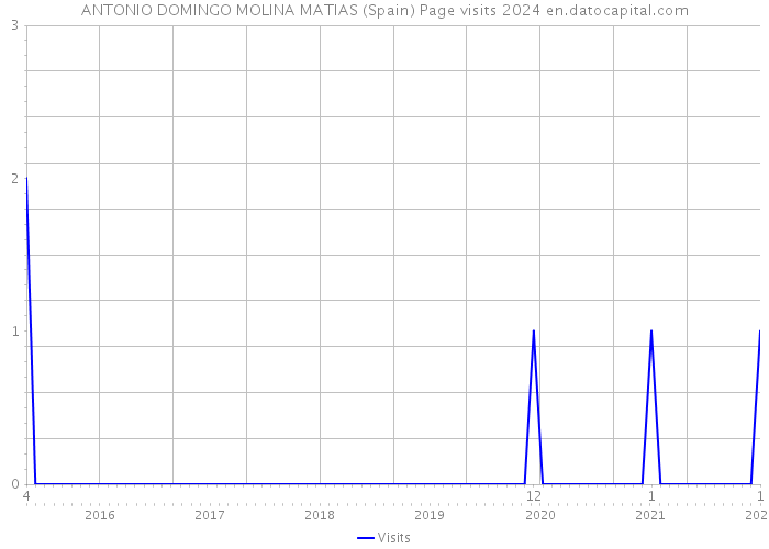 ANTONIO DOMINGO MOLINA MATIAS (Spain) Page visits 2024 