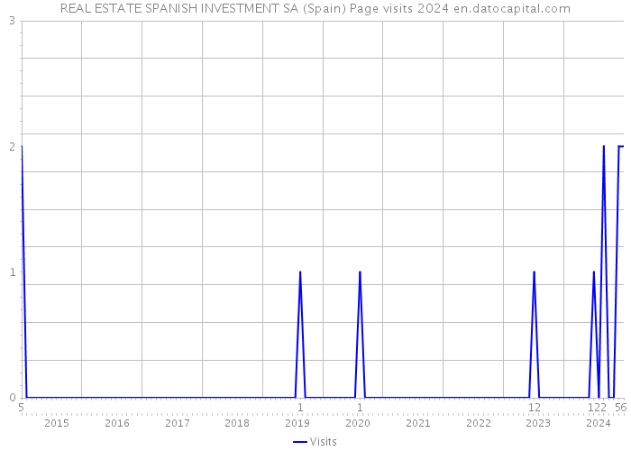 REAL ESTATE SPANISH INVESTMENT SA (Spain) Page visits 2024 
