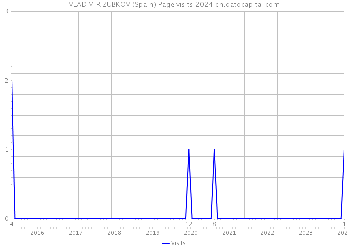 VLADIMIR ZUBKOV (Spain) Page visits 2024 