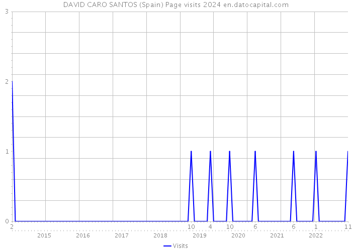 DAVID CARO SANTOS (Spain) Page visits 2024 