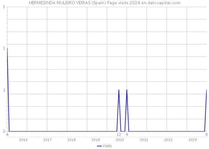 HERMESINDA MULEIRO VEIRAS (Spain) Page visits 2024 