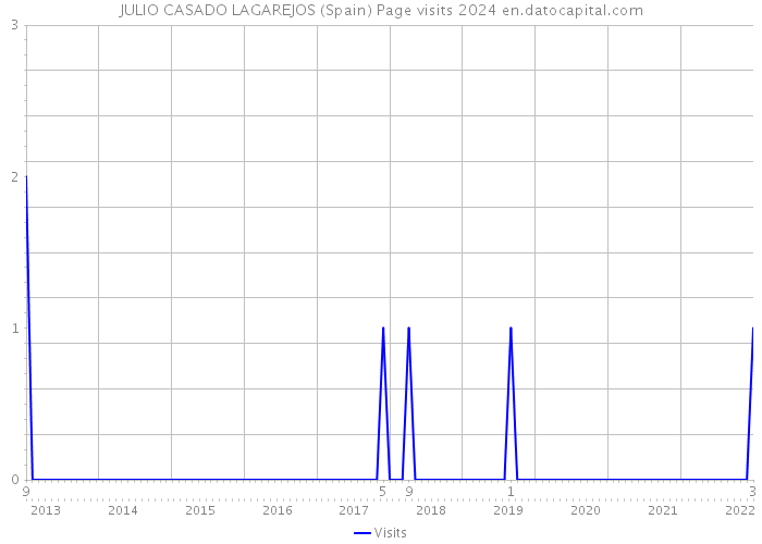 JULIO CASADO LAGAREJOS (Spain) Page visits 2024 