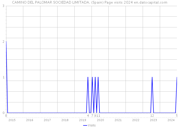 CAMINO DEL PALOMAR SOCIEDAD LIMITADA. (Spain) Page visits 2024 