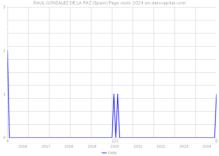 RAUL GONZALEZ DE LA PAZ (Spain) Page visits 2024 