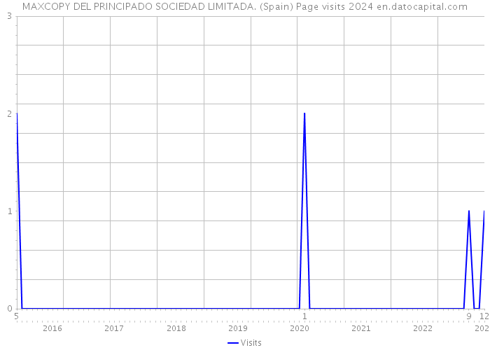 MAXCOPY DEL PRINCIPADO SOCIEDAD LIMITADA. (Spain) Page visits 2024 