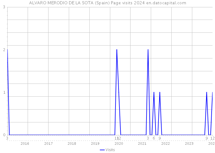 ALVARO MERODIO DE LA SOTA (Spain) Page visits 2024 