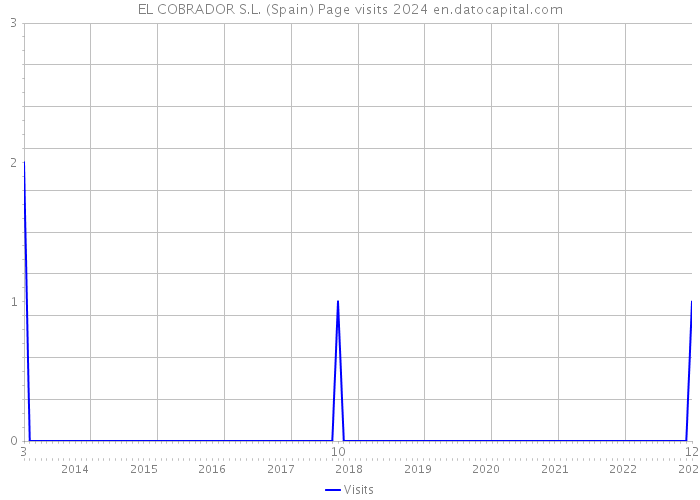 EL COBRADOR S.L. (Spain) Page visits 2024 