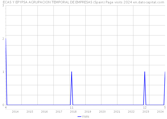 ECAS Y EPYPSA AGRUPACION TEMPORAL DE EMPRESAS (Spain) Page visits 2024 