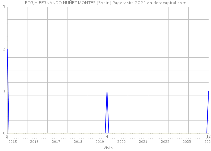 BORJA FERNANDO NUÑEZ MONTES (Spain) Page visits 2024 