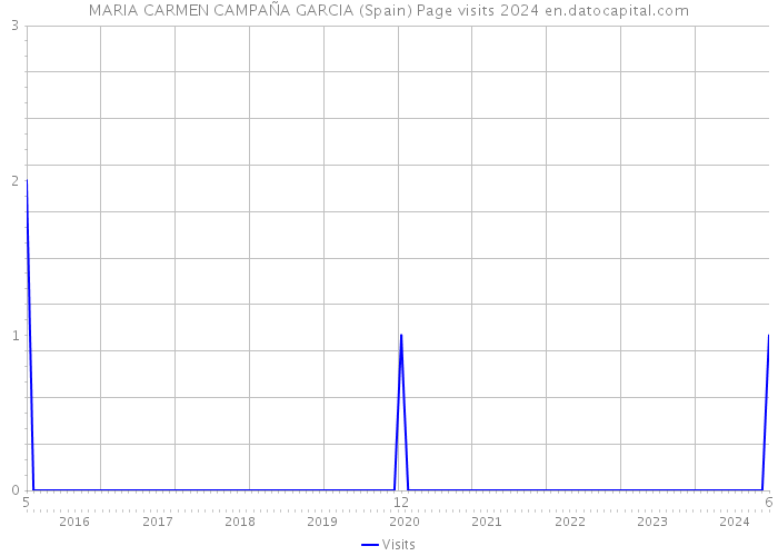 MARIA CARMEN CAMPAÑA GARCIA (Spain) Page visits 2024 