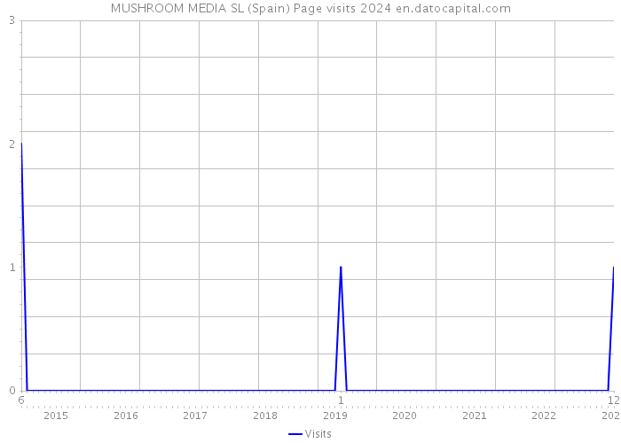 MUSHROOM MEDIA SL (Spain) Page visits 2024 