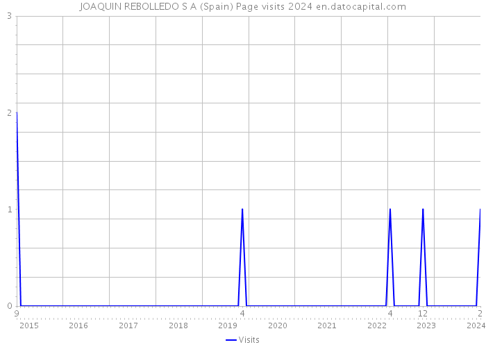 JOAQUIN REBOLLEDO S A (Spain) Page visits 2024 