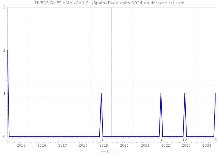 INVERSIONES AMANCAY SL (Spain) Page visits 2024 