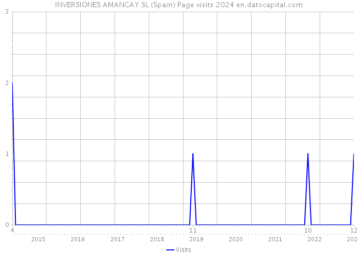 INVERSIONES AMANCAY SL (Spain) Page visits 2024 