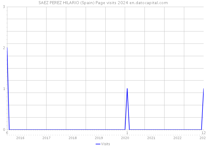 SAEZ PEREZ HILARIO (Spain) Page visits 2024 