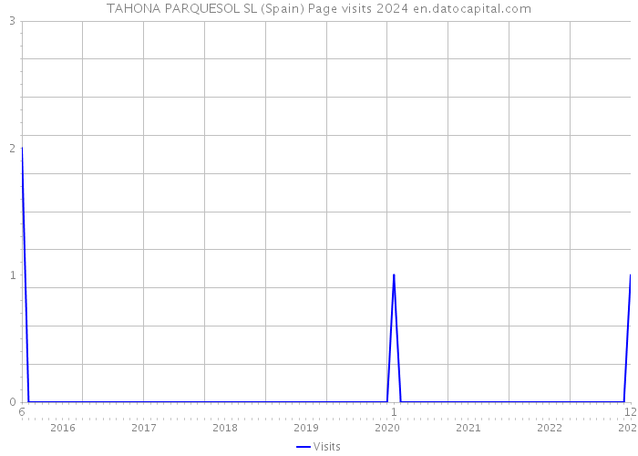 TAHONA PARQUESOL SL (Spain) Page visits 2024 