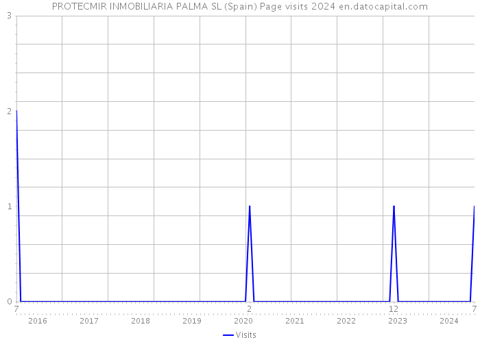 PROTECMIR INMOBILIARIA PALMA SL (Spain) Page visits 2024 