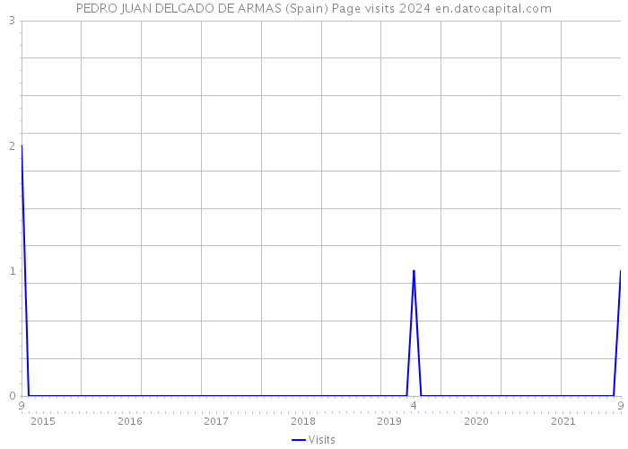 PEDRO JUAN DELGADO DE ARMAS (Spain) Page visits 2024 