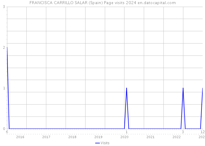 FRANCISCA CARRILLO SALAR (Spain) Page visits 2024 