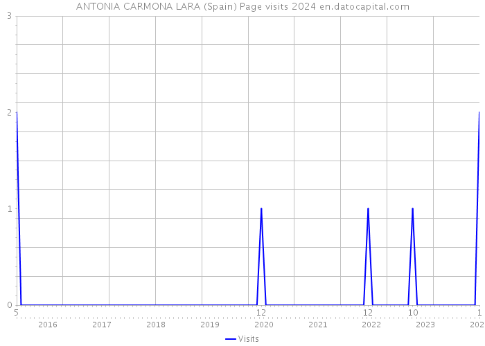ANTONIA CARMONA LARA (Spain) Page visits 2024 