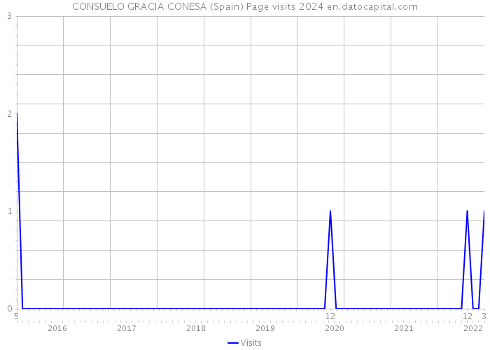 CONSUELO GRACIA CONESA (Spain) Page visits 2024 