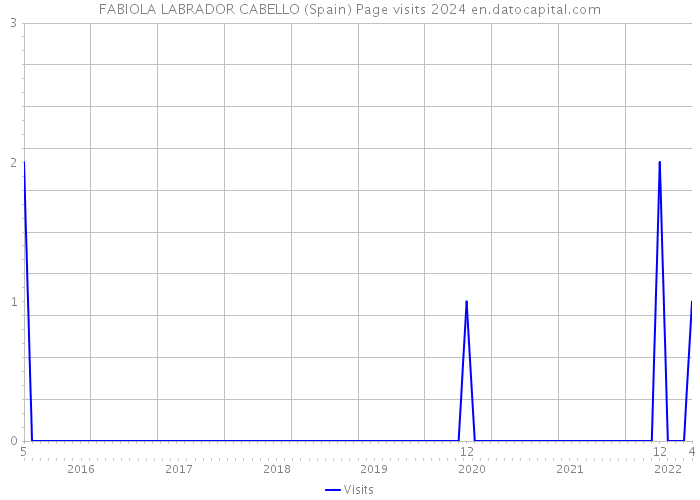 FABIOLA LABRADOR CABELLO (Spain) Page visits 2024 