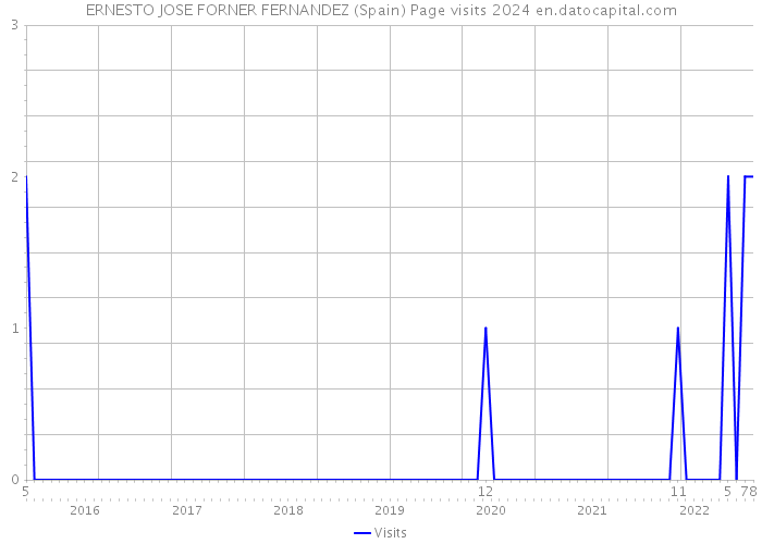 ERNESTO JOSE FORNER FERNANDEZ (Spain) Page visits 2024 