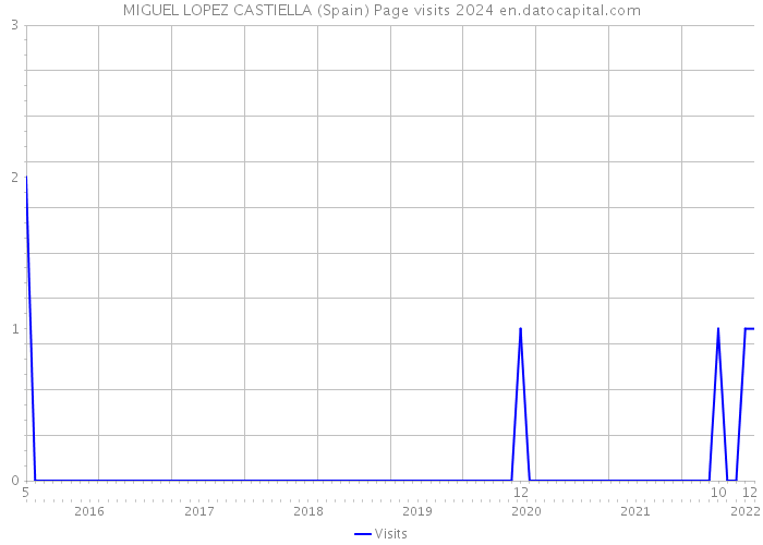 MIGUEL LOPEZ CASTIELLA (Spain) Page visits 2024 