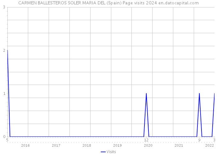 CARMEN BALLESTEROS SOLER MARIA DEL (Spain) Page visits 2024 