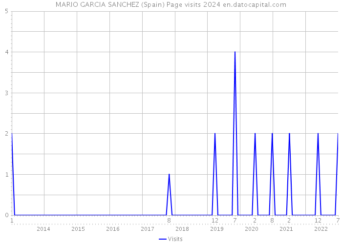 MARIO GARCIA SANCHEZ (Spain) Page visits 2024 