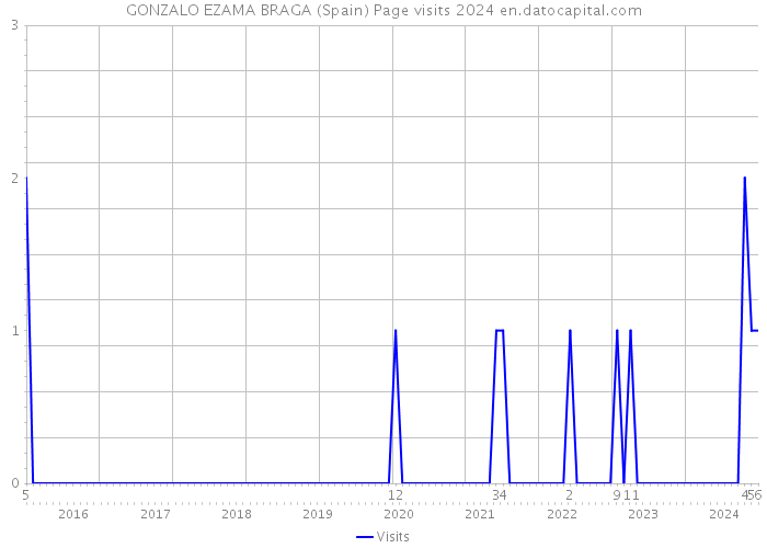 GONZALO EZAMA BRAGA (Spain) Page visits 2024 
