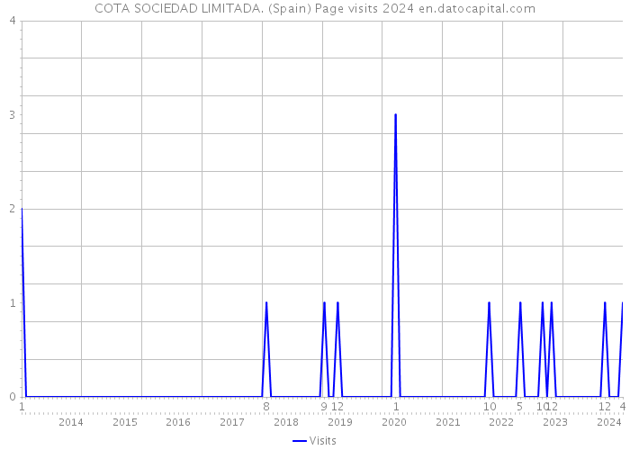 COTA SOCIEDAD LIMITADA. (Spain) Page visits 2024 