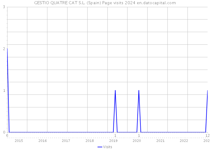 GESTIO QUATRE CAT S.L. (Spain) Page visits 2024 
