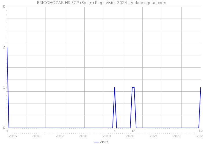 BRICOHOGAR HS SCP (Spain) Page visits 2024 