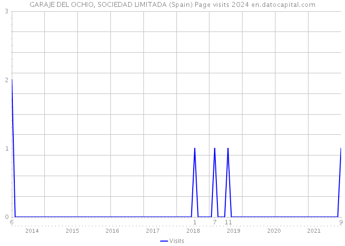 GARAJE DEL OCHIO, SOCIEDAD LIMITADA (Spain) Page visits 2024 