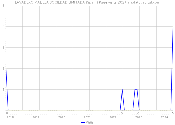 LAVADERO MALILLA SOCIEDAD LIMITADA (Spain) Page visits 2024 