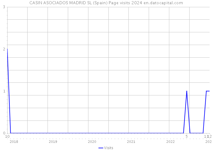 CASIN ASOCIADOS MADRID SL (Spain) Page visits 2024 