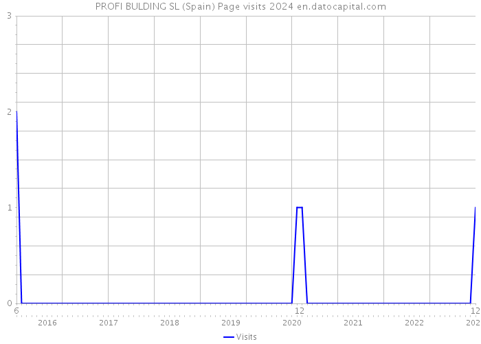 PROFI BULDING SL (Spain) Page visits 2024 