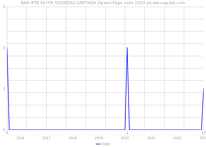 BAR-RTE SAYPA SOCIEDAD LIMITADA (Spain) Page visits 2024 