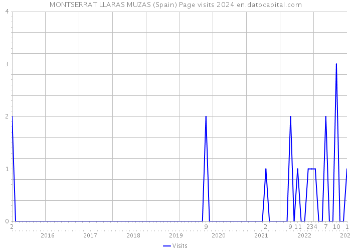 MONTSERRAT LLARAS MUZAS (Spain) Page visits 2024 
