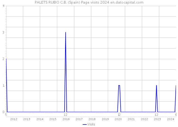 PALETS RUBIO C.B. (Spain) Page visits 2024 