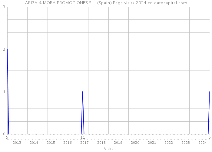 ARIZA & MORA PROMOCIONES S.L. (Spain) Page visits 2024 