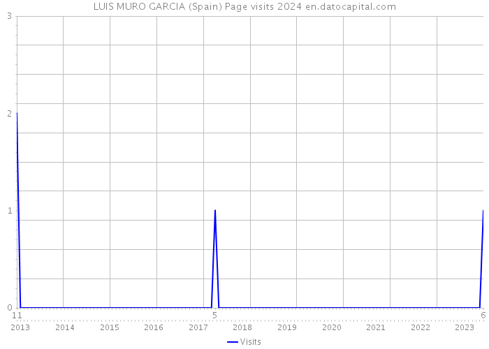 LUIS MURO GARCIA (Spain) Page visits 2024 