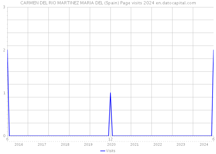 CARMEN DEL RIO MARTINEZ MARIA DEL (Spain) Page visits 2024 