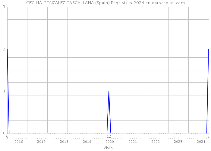 CECILIA GONZALEZ CASCALLANA (Spain) Page visits 2024 