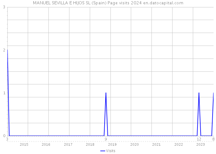 MANUEL SEVILLA E HIJOS SL (Spain) Page visits 2024 