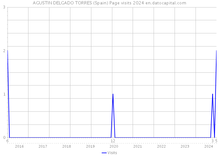 AGUSTIN DELGADO TORRES (Spain) Page visits 2024 